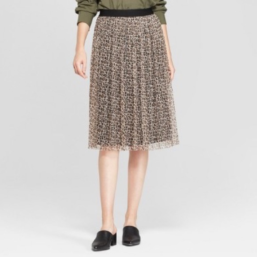 A New Day Leopard Midi Skirt